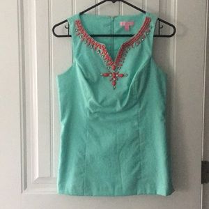 Lilly Pulitzer beaded tunic